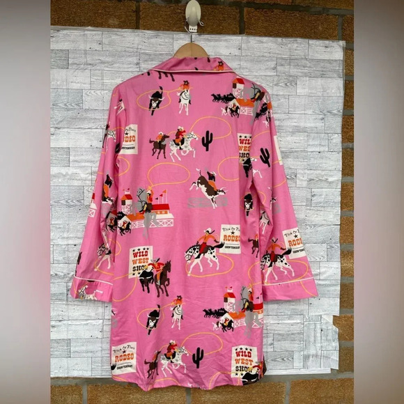 Nick & Nora Rodeo Night Show Night Shirt Small - Picture 7 of 8